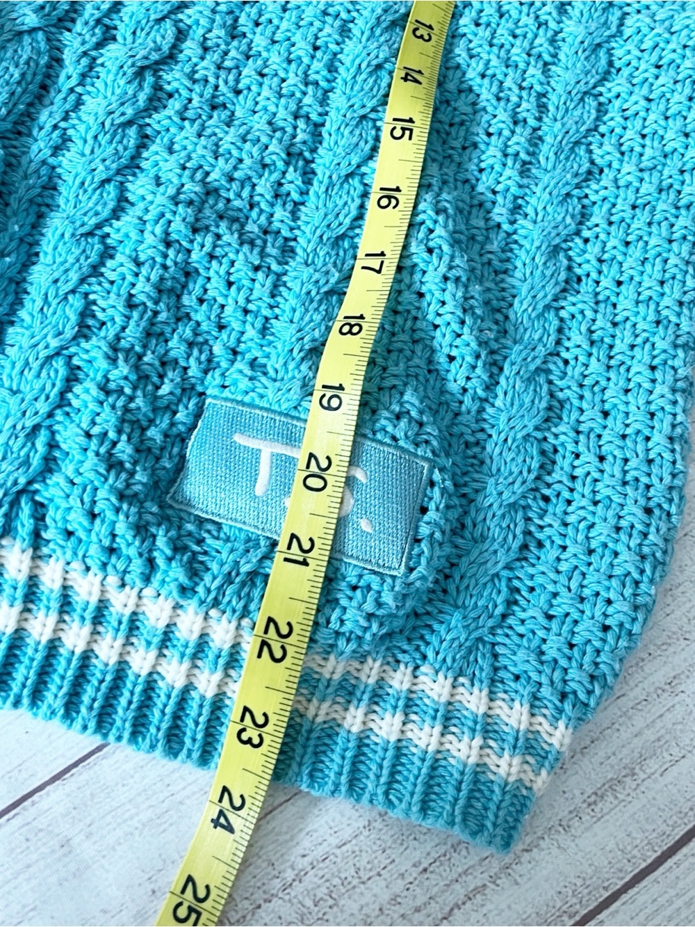 Taylor Swift blue cable knit cardigan M/L Taylor’s Version - Picture 11 of 12
